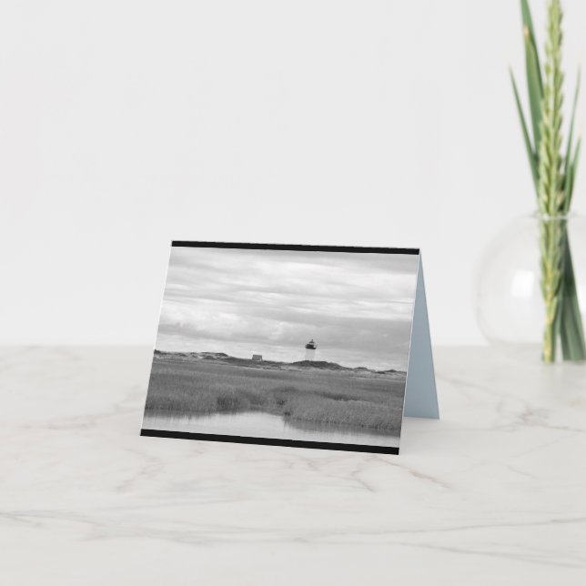 Black & White Provincetown, MA Blank Notecards (Front)