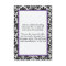 Black White Purple Damask Hearts Enclosure Card
