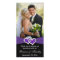 Black White Purple Joined Hearts Wedding Photocard