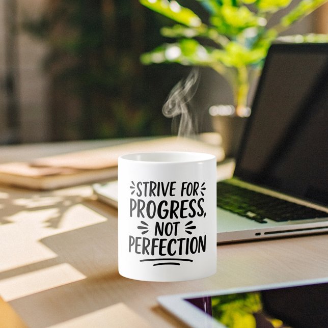 Black white quote motivational  coffee mug (Creator Uploaded)