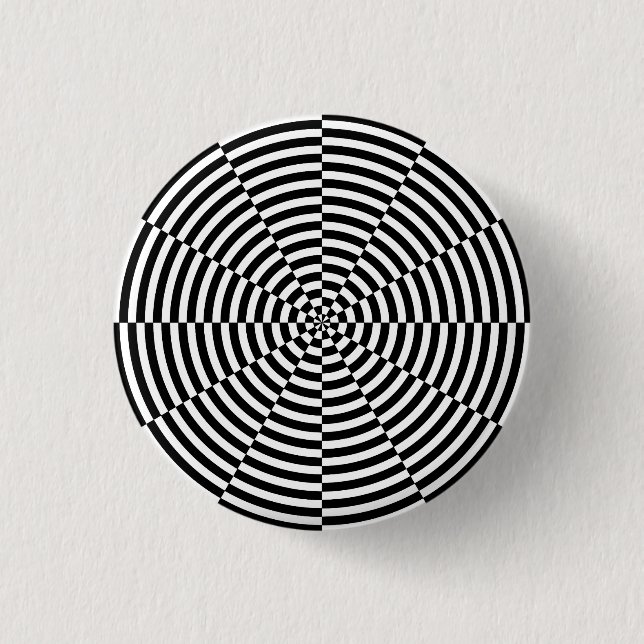 Black & White Radiation by Kenneth Yoncich 3 Cm Round Badge (Front)