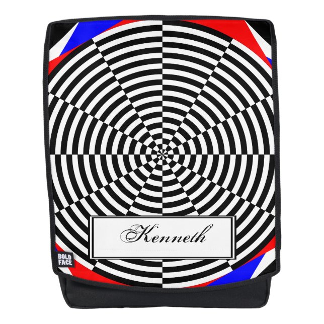 Black & White Radiation by Kenneth Yoncich Backpack (Front)