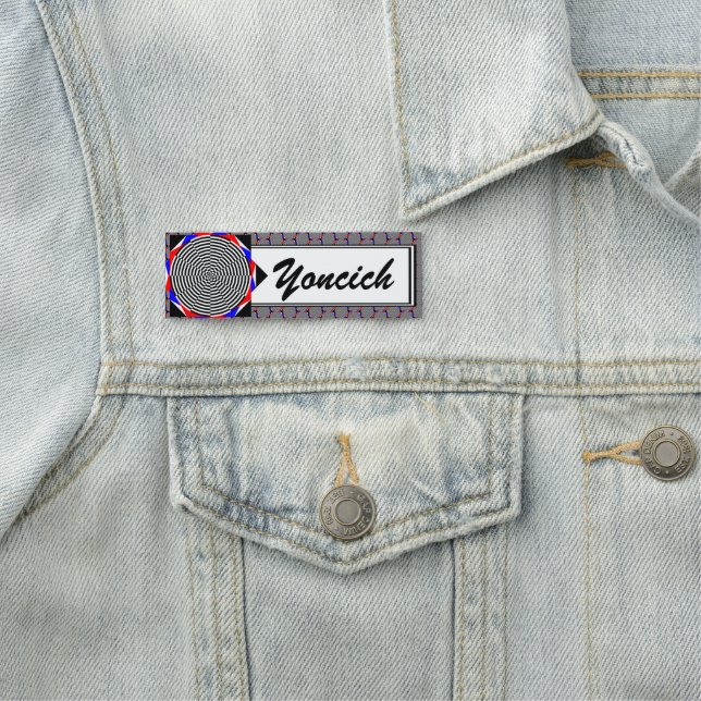 Black & White Radiation by Kenneth Yoncich Name Tag (In Situ)