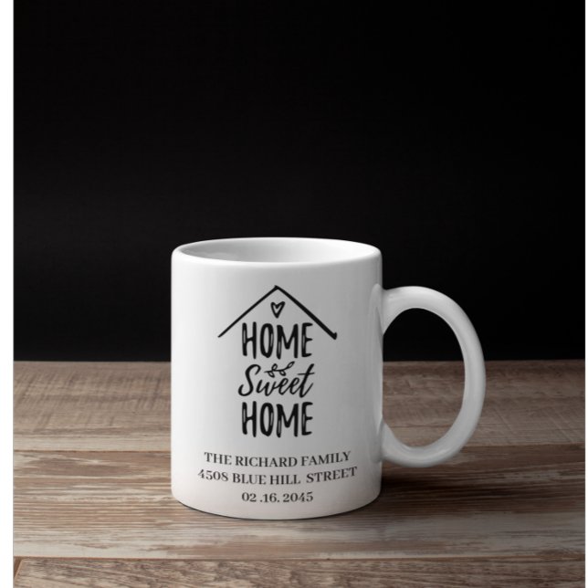 Black & White Real Estate Client Closing Gift Coffee Mug (Creator Uploaded)