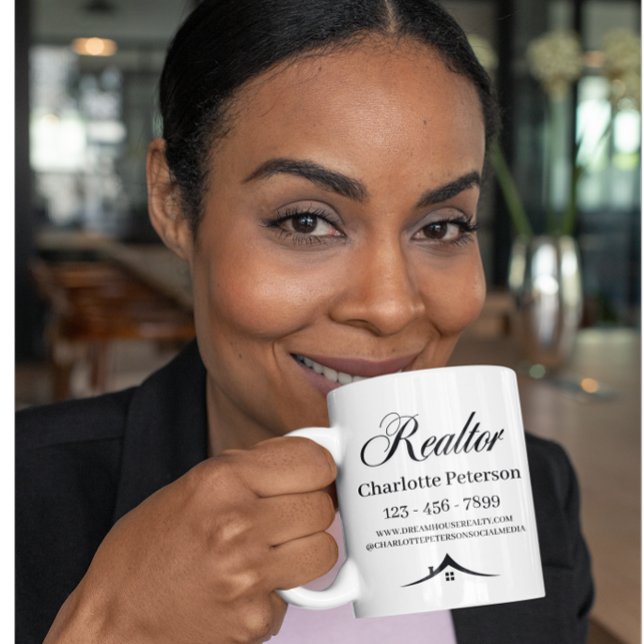 Black & White Realtor Coffee Mug (Creator Uploaded)