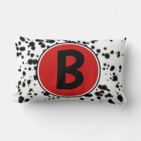 Black White Red Dalmatian Spots