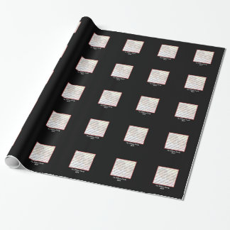 Black, White & Red Photo Holiday Wrapping Paper
