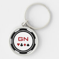 Black White Red Poker Chip Las Vegas Casino