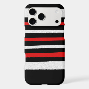Black White Red Stripes Cool Simple Patterns