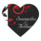 Black, White, Red Swirl Matching Envelope Seal