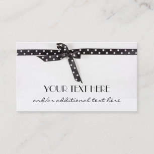 Black & White Ribbon Business Card