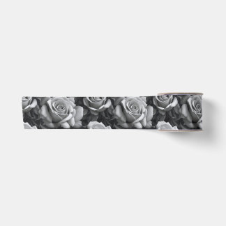 Black & White Rose Gift Ribbon Satin Ribbon