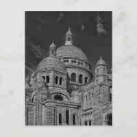 Black White Sacre Coeur Paris Europe Travel