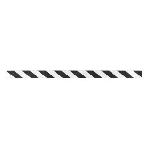Black & White Satin Ribbon