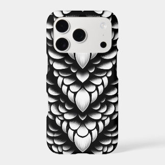 Black & White Scale Pattern iPhone Case