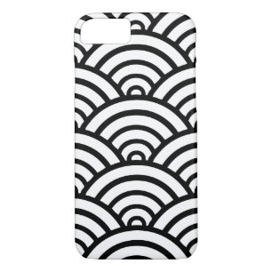 Black & White Scallop Pattern Case-Mate iPhone Case
