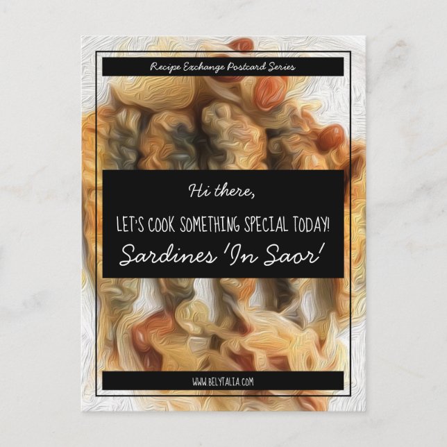 Black White Script Baby Shower Recipes Postcard (Front)