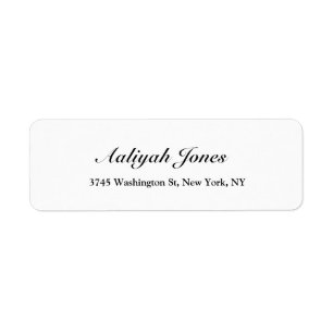 Black & White Script Elegant Professional Creative