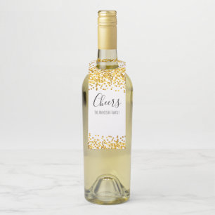 Black & White Script Thank You Poem Wedding Bottle Tag