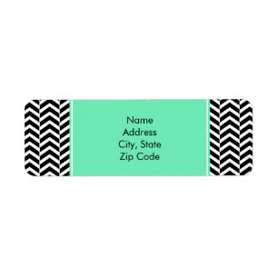 Black, White Sea Foam Chevron Pattern