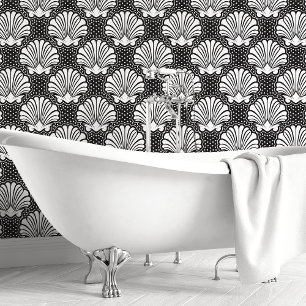 Black & White Seashell  Wallpaper