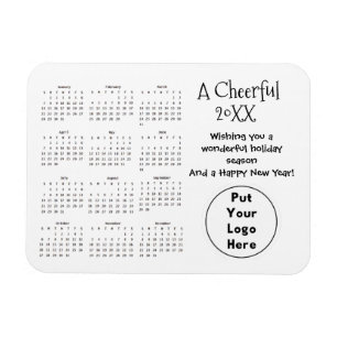Black White Simple Business Customer Flexible Gift Magnet