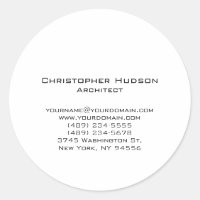 Black White Simple Plain Architect