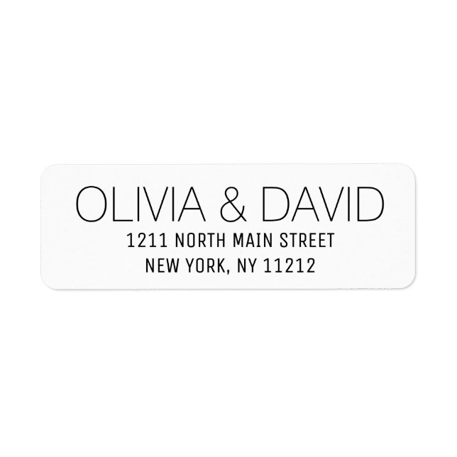 Black White Simple Text (Front)
