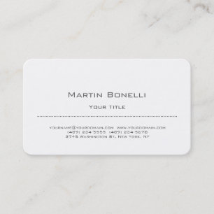 Black & White Simple Trendy Business Card
