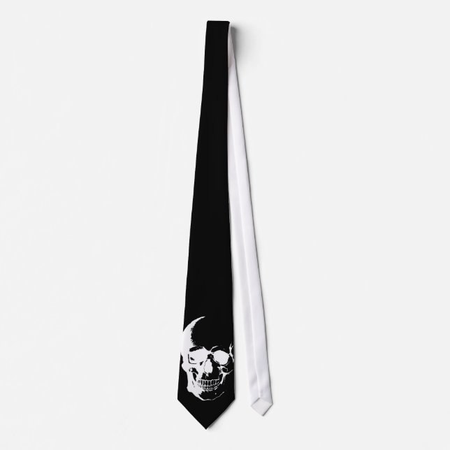 Black & White Skull Neck Ties (Front)