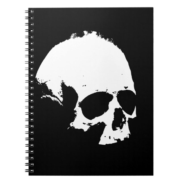 Black & White Skull Notebook (Front)