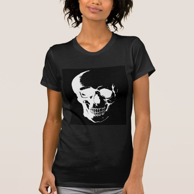 Black & White Skull T-Shirt (Front)