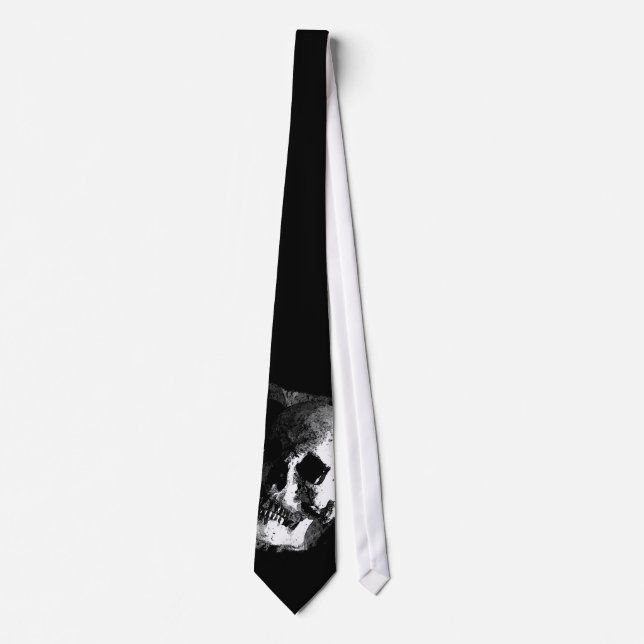 Black & White Skull Tie (Front)