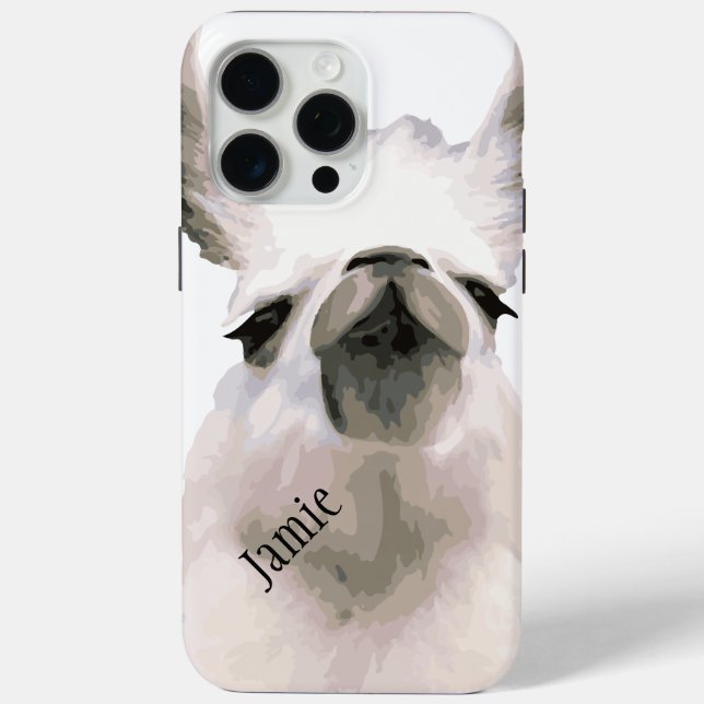 Black & White Snooty Snobby Drama Llama Case-Mate iPhone Case (Back)