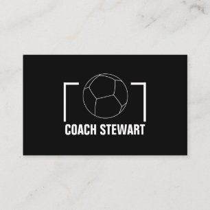 Black & White Soccer ball, Soccer Player/Coach/Ref Business Card
