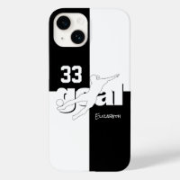 black white soccer girl's name jersey number