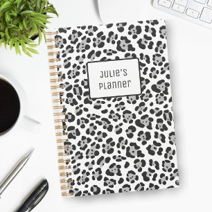 Black White Spotted Planner