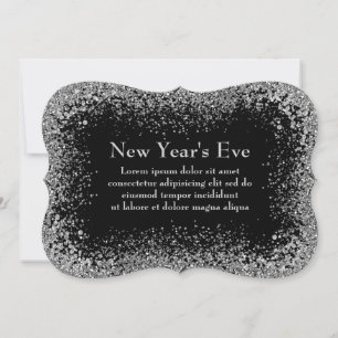 Black/White Sprinkle Illusion Invitation