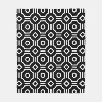 Black White Square Circle Optical Illusion Pattern