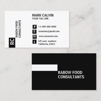 Black & White Standard Business Card