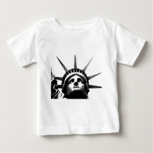 Black & White Statue of Liberty Baby T-Shirt