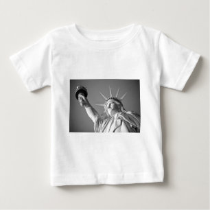 Black White Statue of Liberty Baby T-Shirt