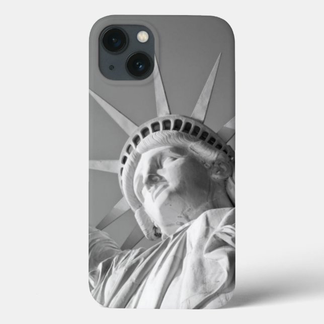 Black White Statue of Liberty Case-Mate iPhone Case (Back)