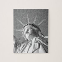 Black White Statue of Liberty