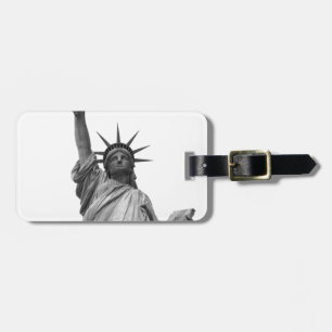 Black & White Statue of Liberty Luggage Tag