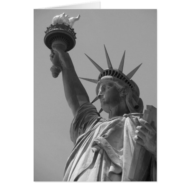 Black & White Statue of Liberty New York City (Front)