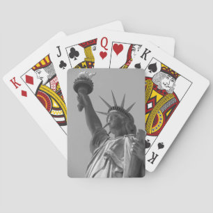 Black & White Statue of Liberty New York City Playing Cards