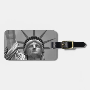 Black & White Statue of Liberty New York Luggage Tag