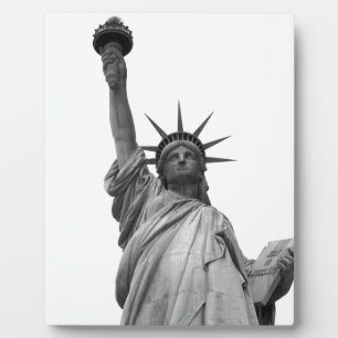 Black & White Statue of Liberty Plaque