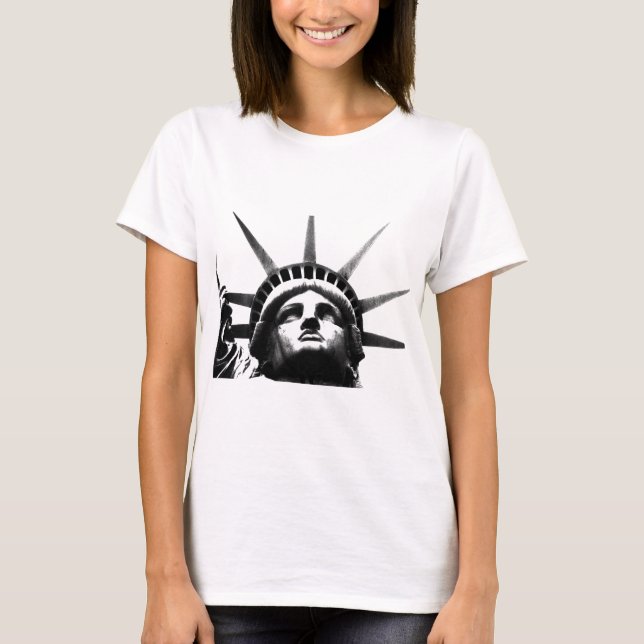 Black & White Statue of Liberty T-Shirt (Front)